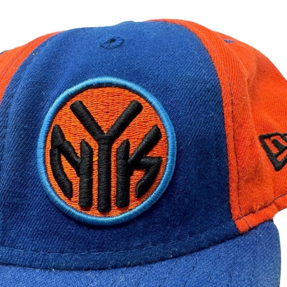Vintage Wool New Era New York Knicks Fitted Hat Made In USA NBA Basketball - Picture 2 of 10